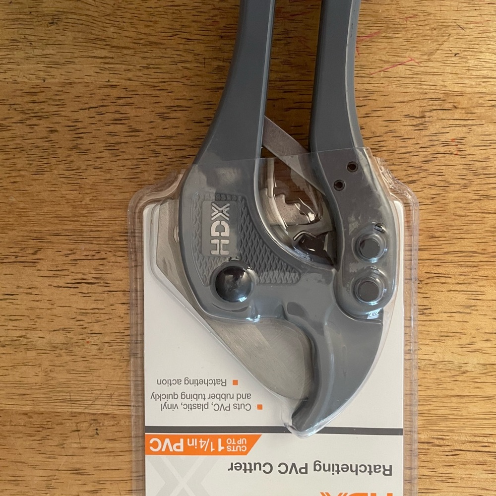 Gray PVC Pipe Cutter